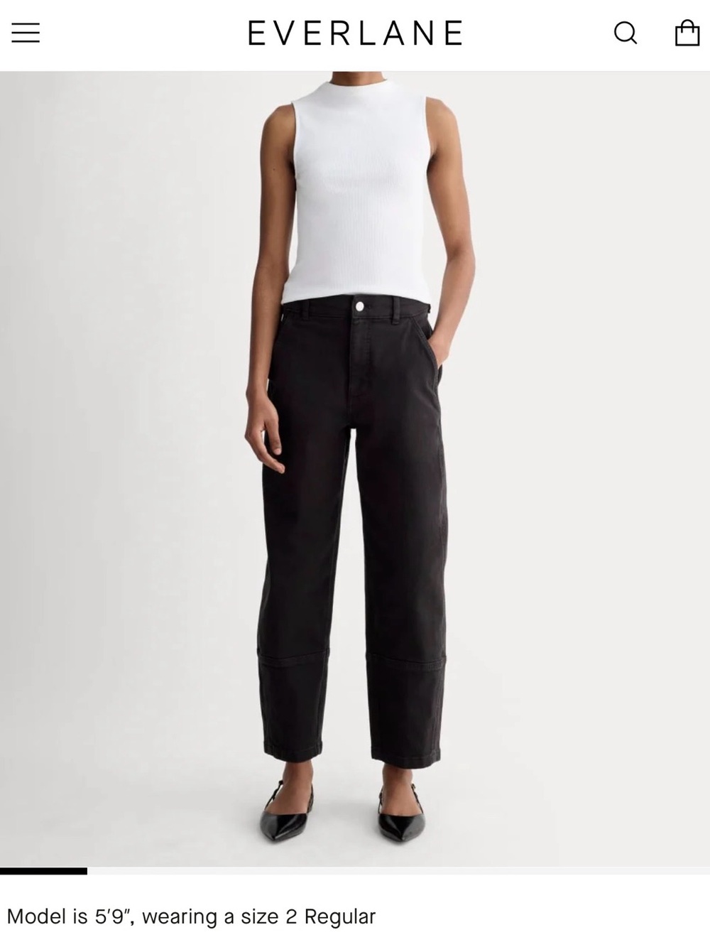 THE UTILITY BARREL PANT by Everlane size 8 Tall. - Picture 4 of 12